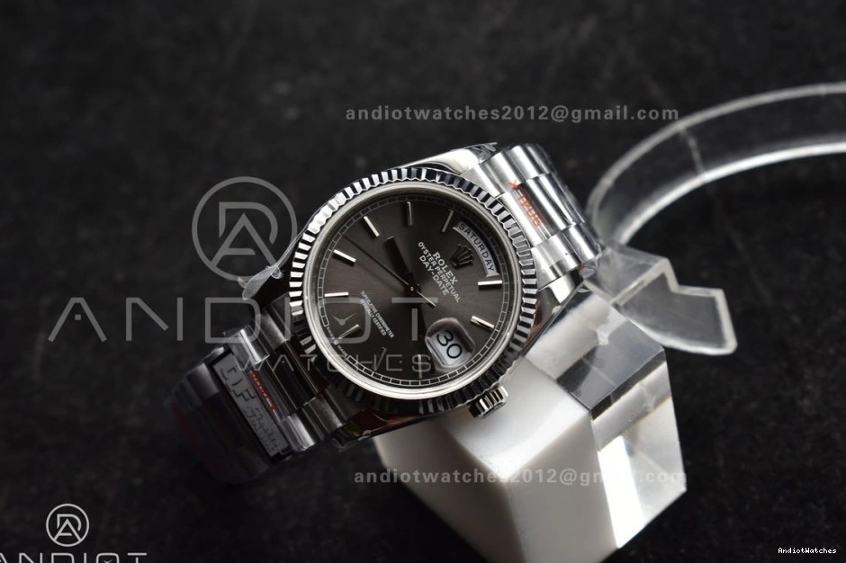 683 Grey DailyWear on Edition Best QF Bracelet Weight) Dial V5 SS vr3255 Steel President DayDate (Gain 36 904L 0425